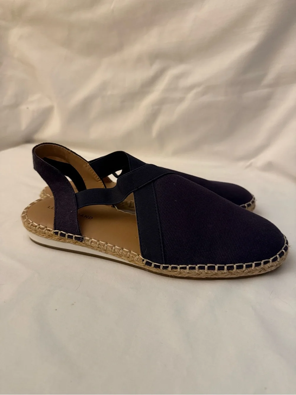 Navy Lucky brand espadrilles, size 9